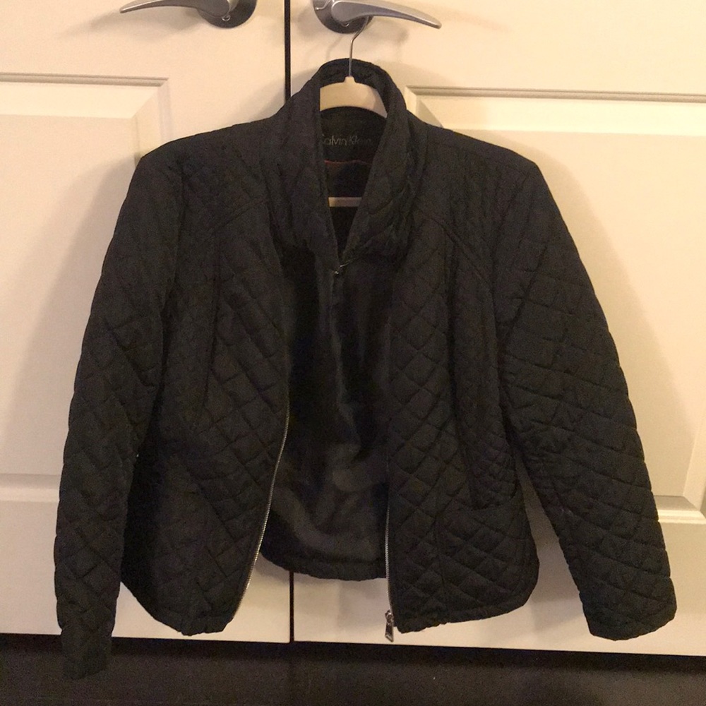 Calvin Klein Black quilted jacket